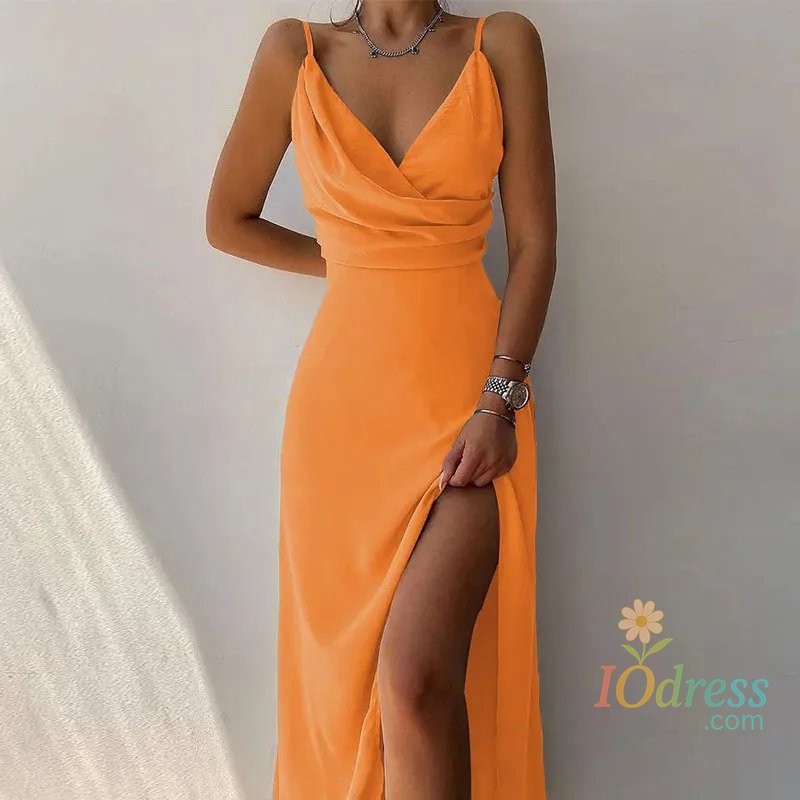 IO Dress Women Print Dress Camisole V Neck Sleeveless A Line Long Dresses Spaghetti Strap Sexy Evening Skirt Prom Summer 2025 Vestidos