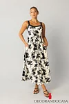 Zora Floral Midi Dress