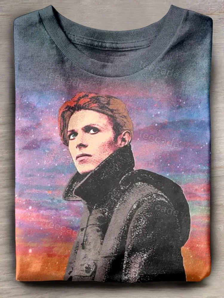 Teecade David Bowie Art Print T-shirt