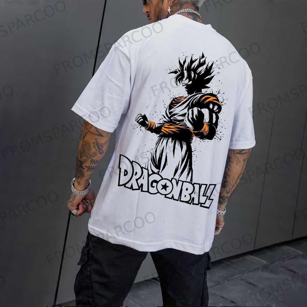 Unisex Oversized Anime Print T-Shirt