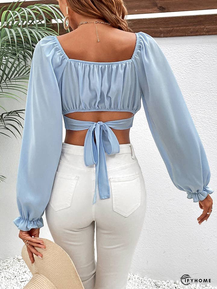 Raglan Sleeve Cropped Blouse | IFYHOME
