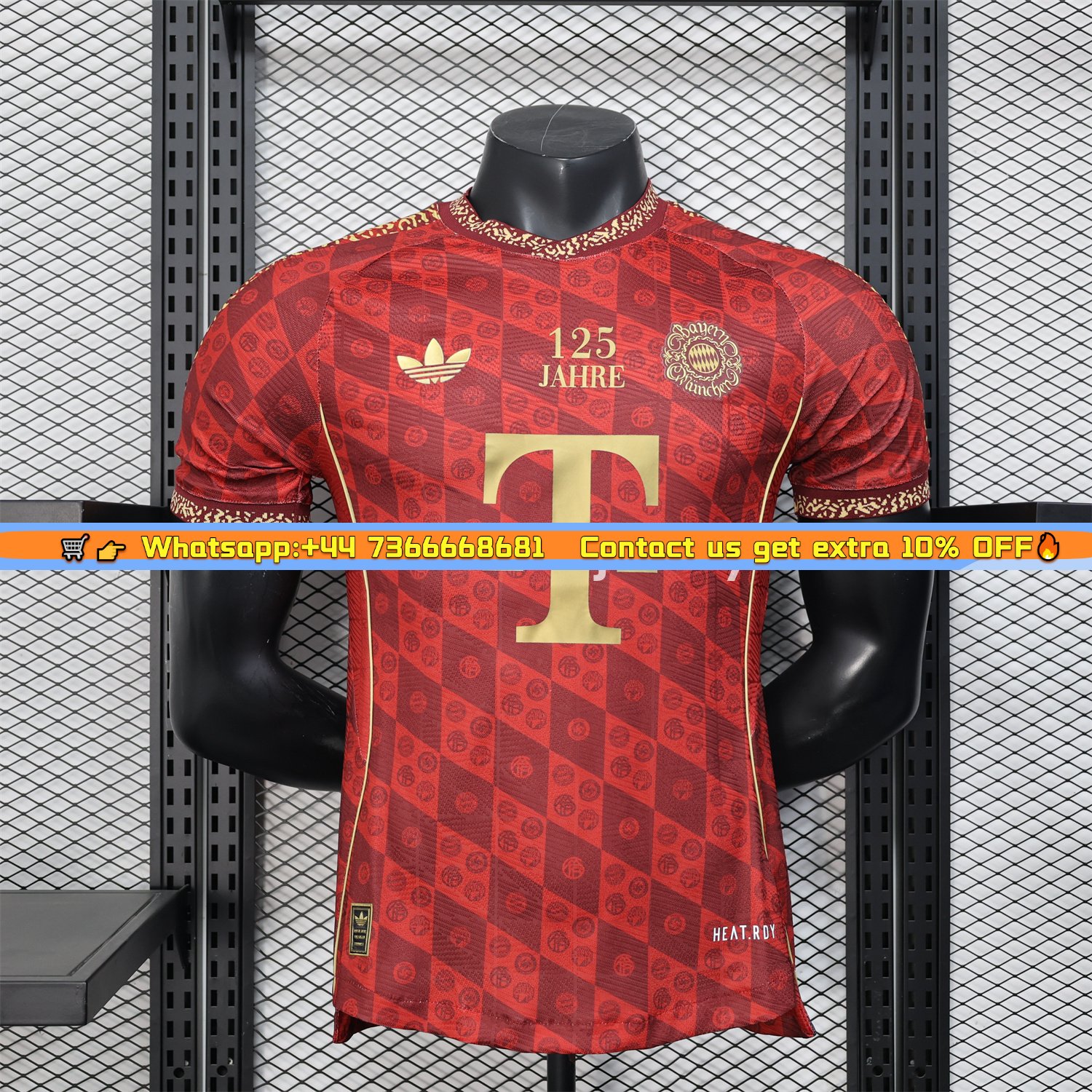 Bayern Munich 2025 125th Anniversary Diamond Pattern Special Jersey - Player Version