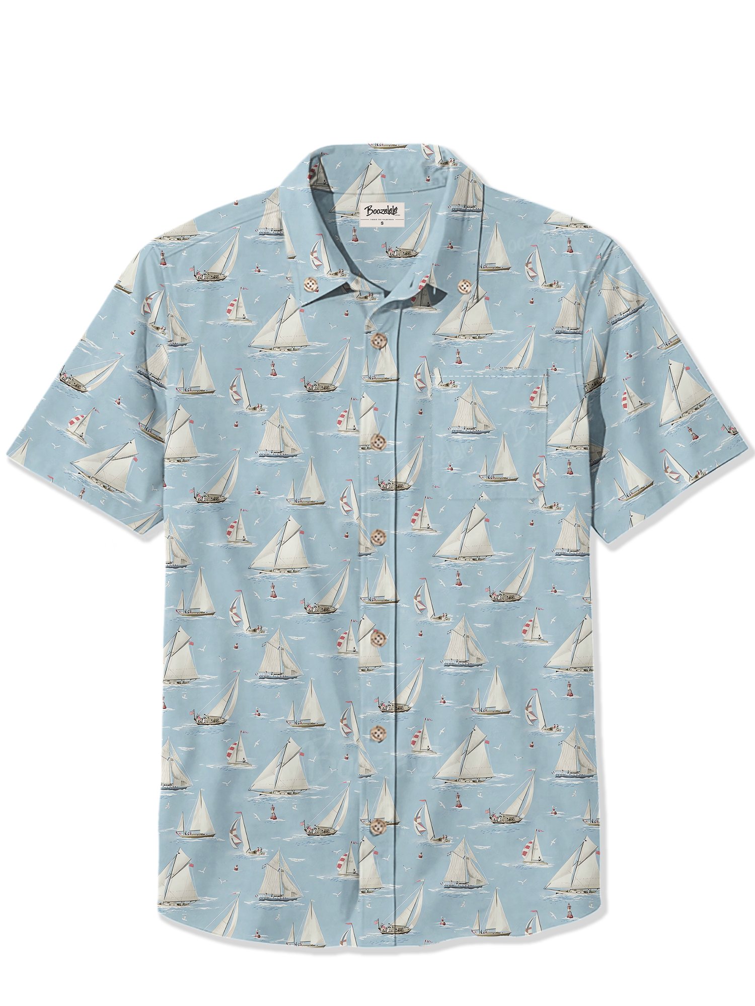 Watercolor sailboat - 100% Cotton Shirt