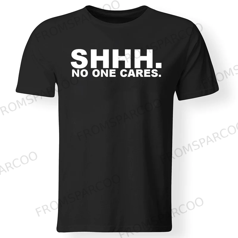 No One Cares Printed Fashionable Men's T-shirt