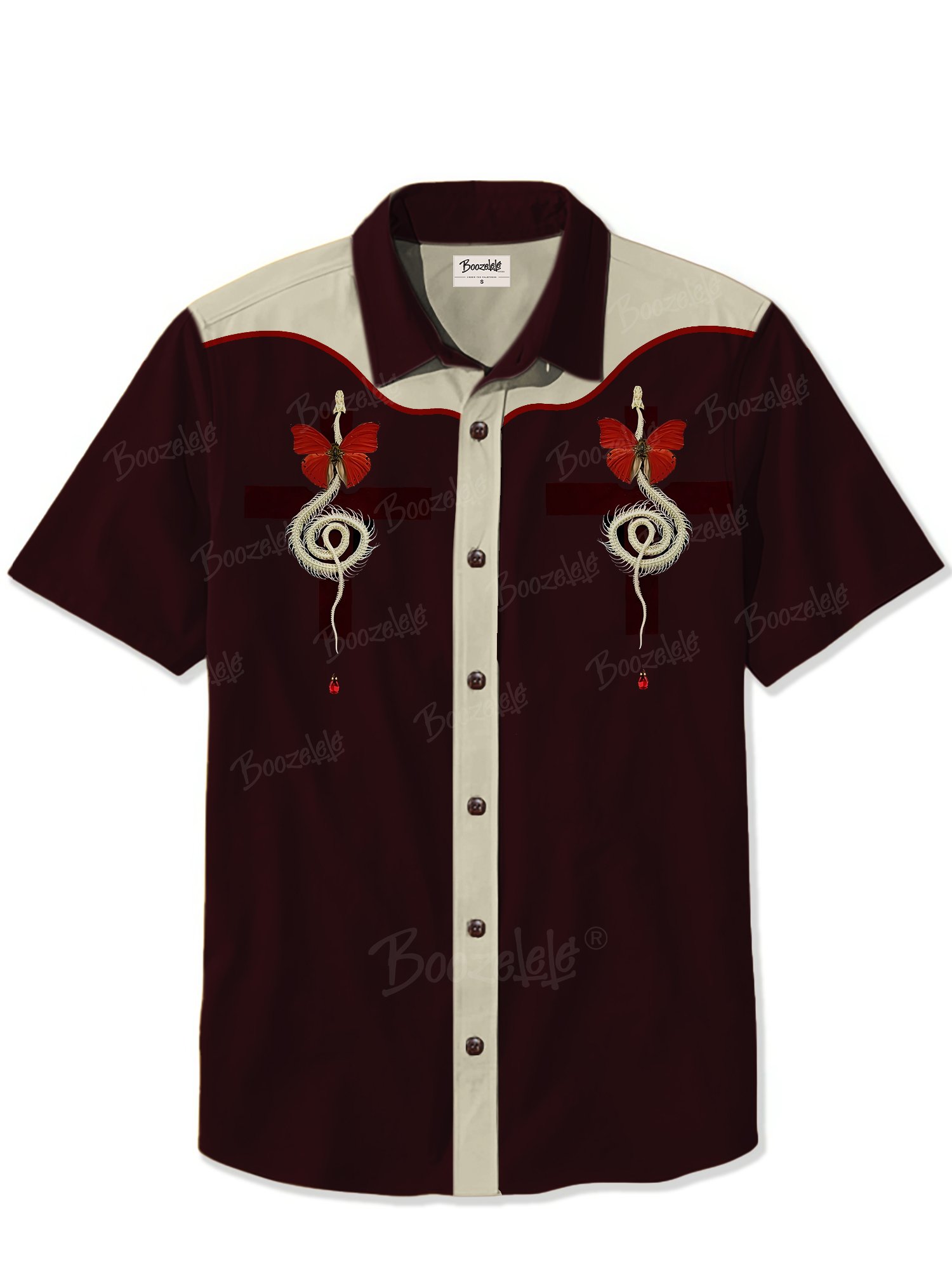 Butterfly Snake Bone - 100% Cotton Shirt