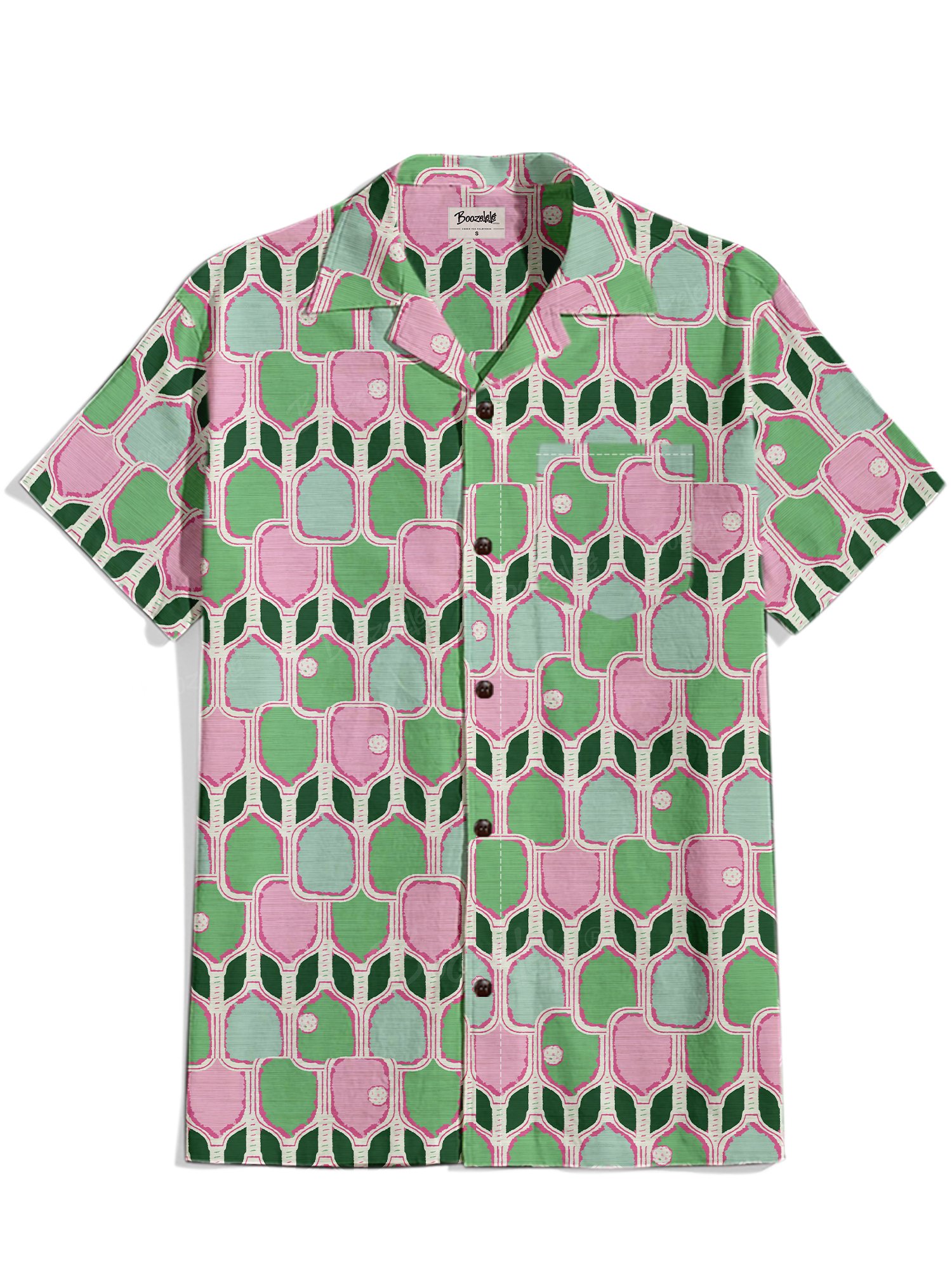 Pickleball - 100% Cotton Cuban Collar Shirt