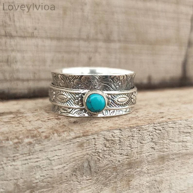 🎁Suspended Turquoise Swivel Ring