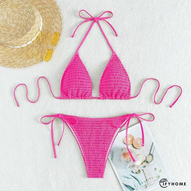Triangle Cup Bikini With Halter Neck Strap | IFYHOME