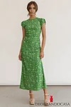 Ellianna Floral Maxi Dress in Green
