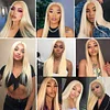 Glueless Silk 613 Blonde  Straight Wigs For Black Women