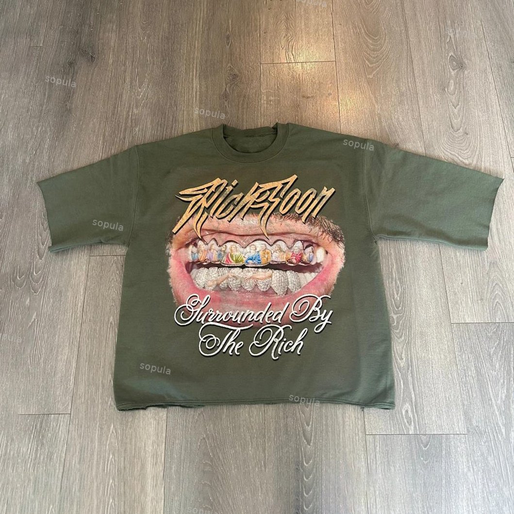 Personalised Loose Lip Print Cotton Short Sleeve T-Shirt