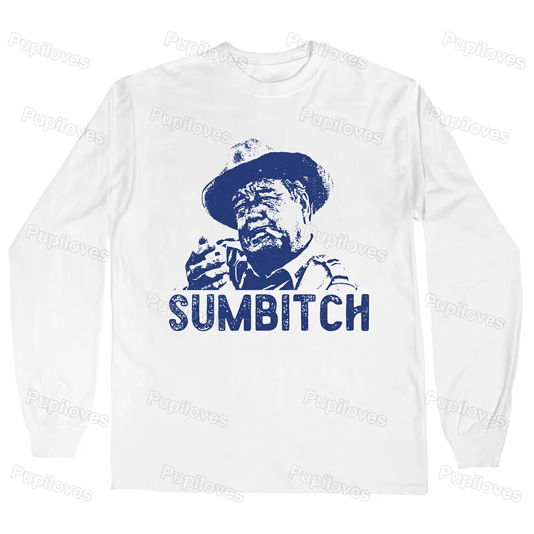 Pupiloves Pupiloves  Sumbitch Wall And Art Print Long Sleeve T-shirt
