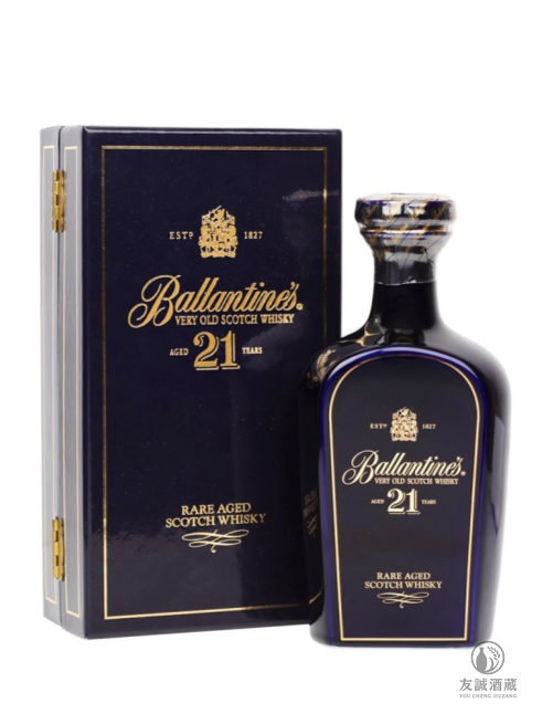 百齡罈 ballantine's 21年 藍瓷瓶威士忌 友誠酒藏