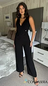 Myla Black Sleeveless Jumpsuit