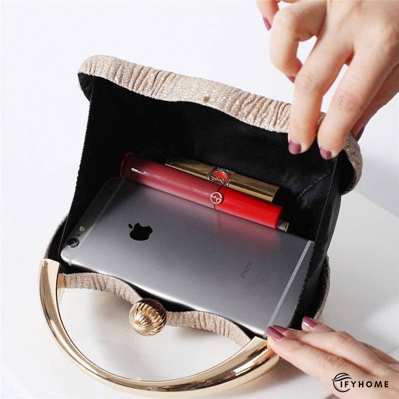 Stylish Vintage Pink Round Arc Evening Clutch | IFYHOME