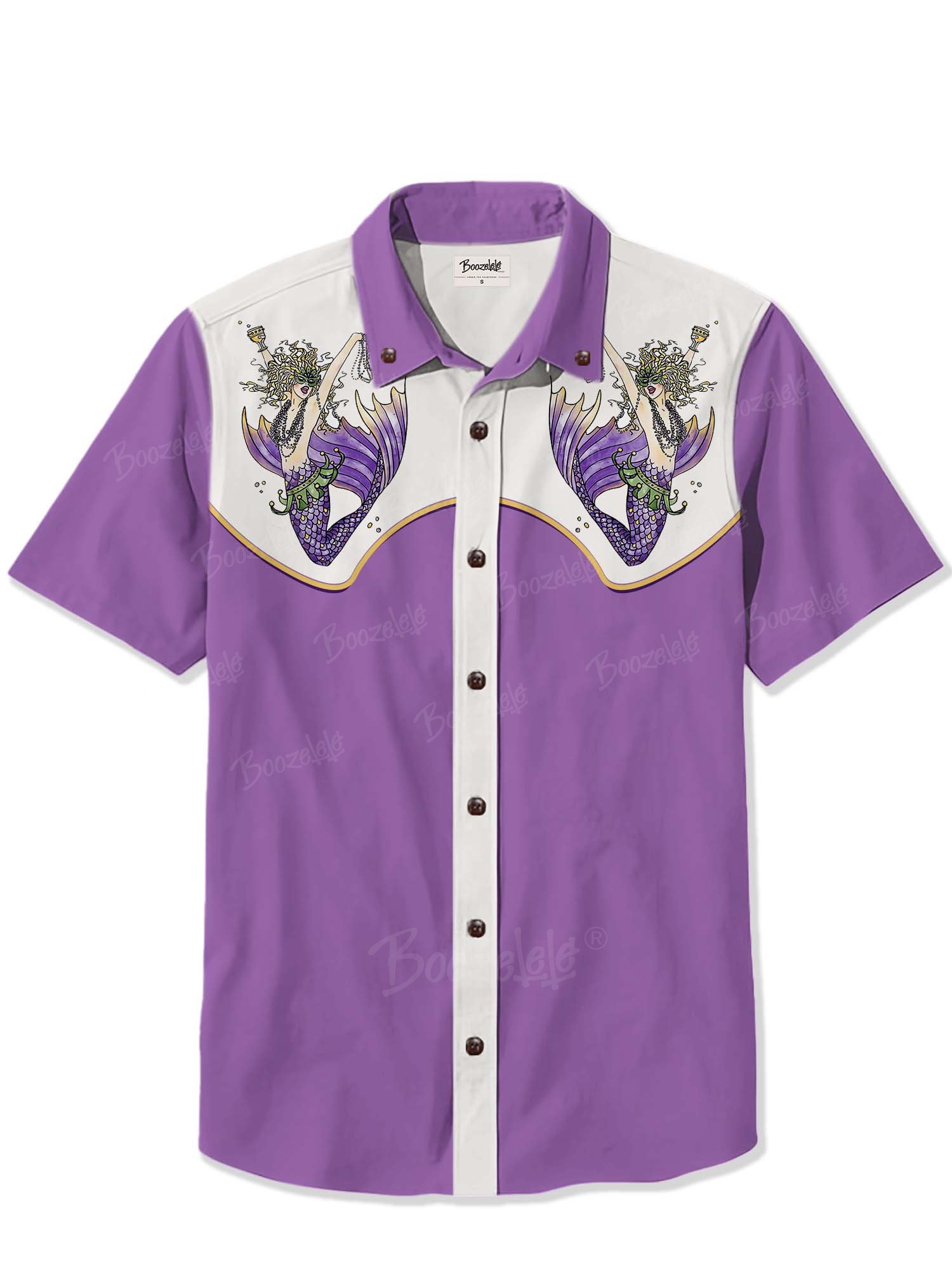 Mardi Gras Mermaid - 100% Cotton Shirt