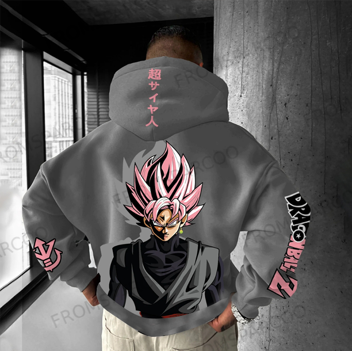 Oversized Unisex DBZ Anime Print Hoodie