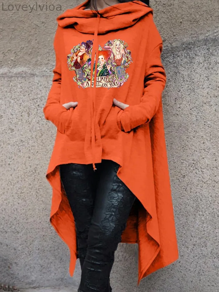 Sanderson Sisters Hooded Long Sleeve Sweatshirt