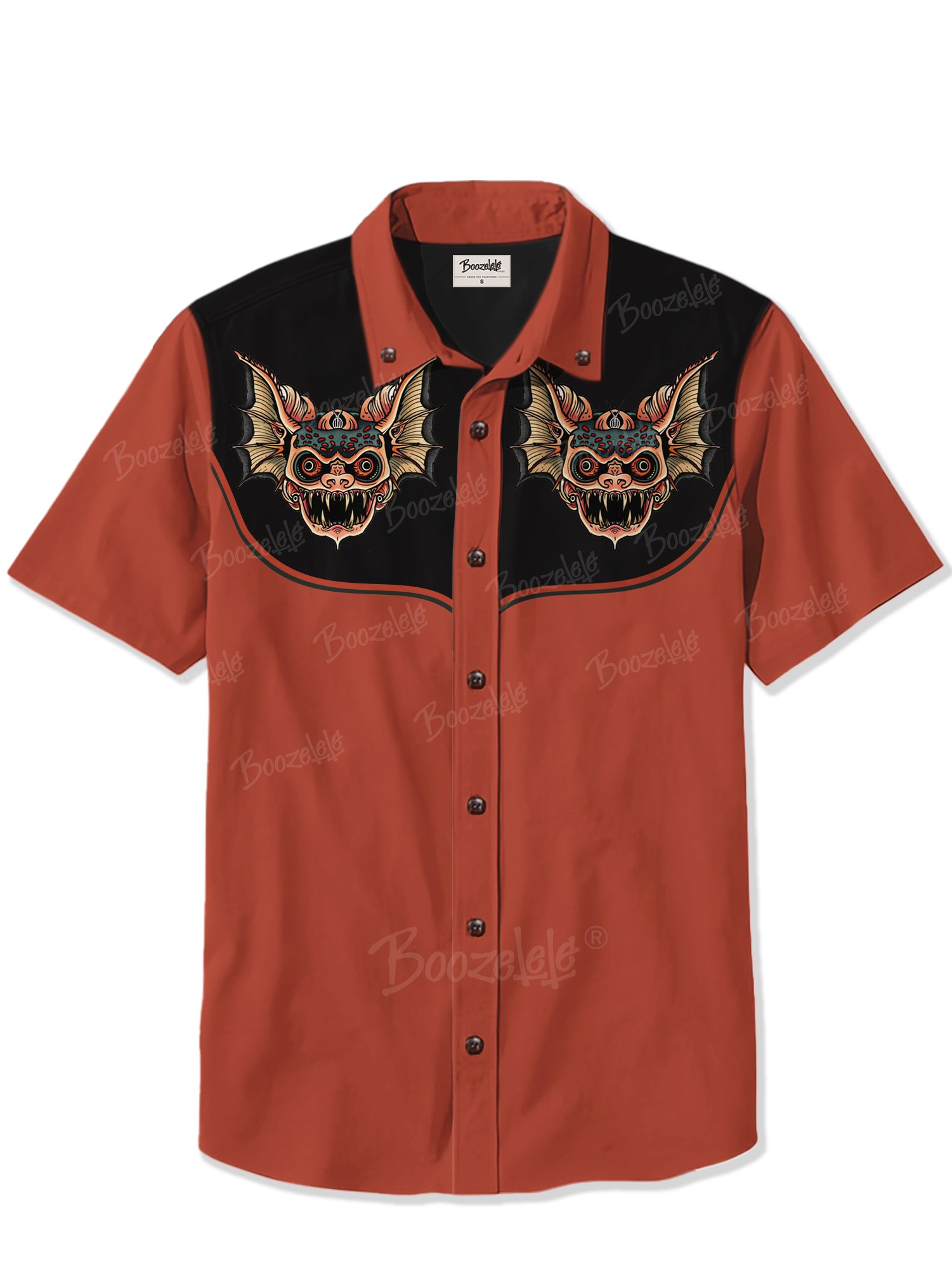 Retro Creative Bat Shark - 100% Cotton Shirt