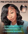Pre-Styled Glueless Body Wave Short Bob Wig