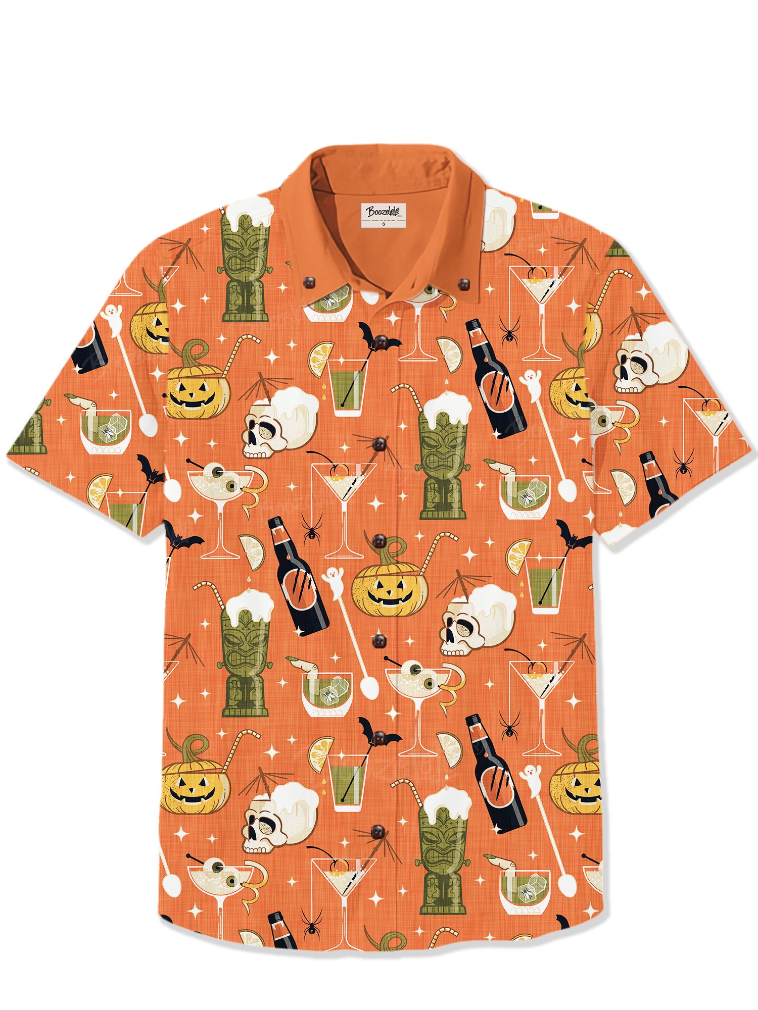【Amy Appleyard X Boozelele】Retro Halloween Cocktails - 100% Cotton Shirt