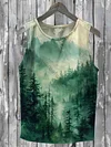 Landscaping Nature Art Print Casual Short Sleeve T-Shirt