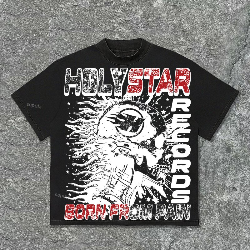 Sopula Studio Human Evolution Graphic Cotton T-Shirt