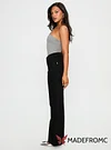 Defender Mid Rise Wide Leg Jeans Black