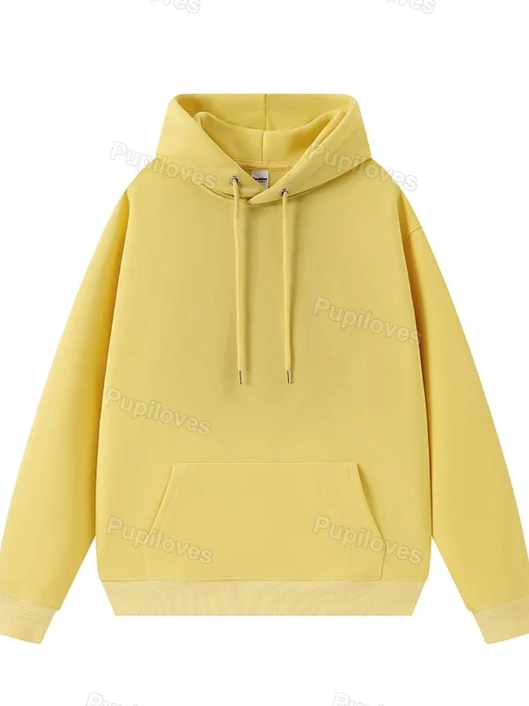 Pupiloves Pupiloves 100% Cotton Short Sleeve Solid Color Hoodie