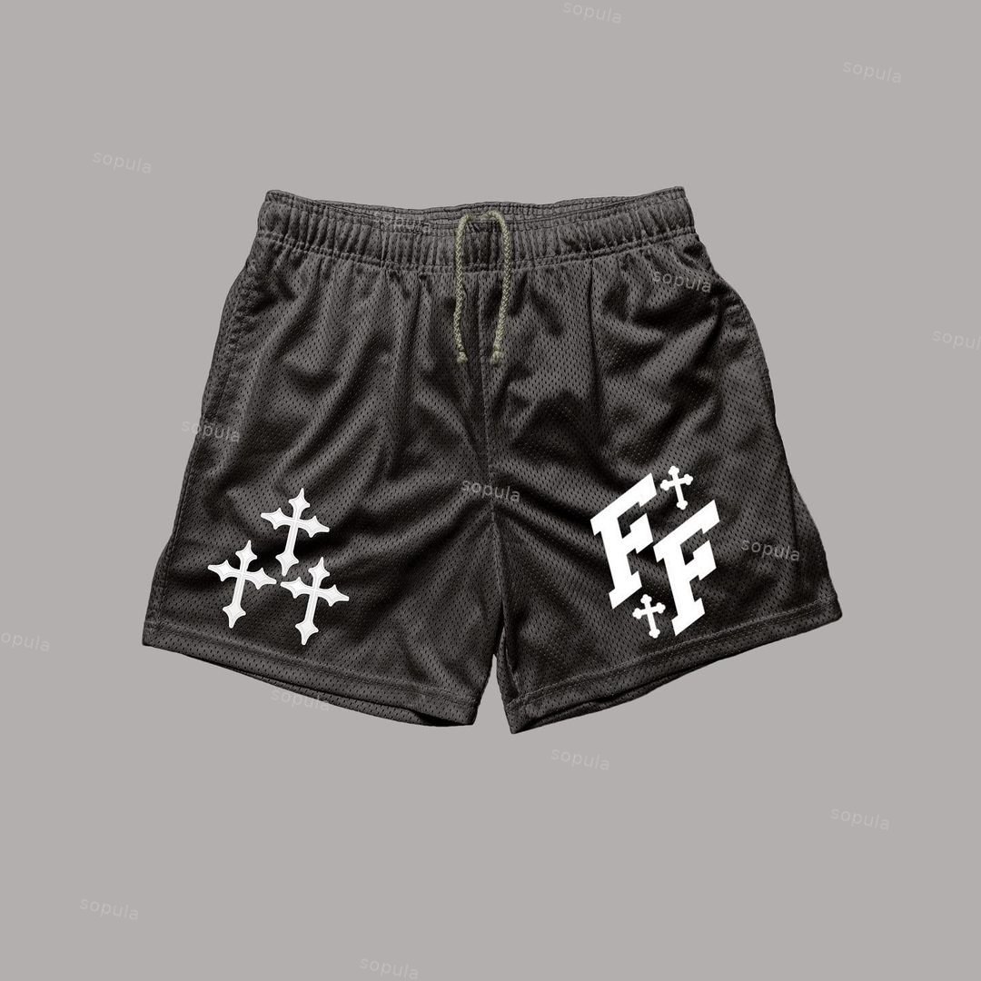 Sopula Jesus Ff Printed Casual Mesh Shorts