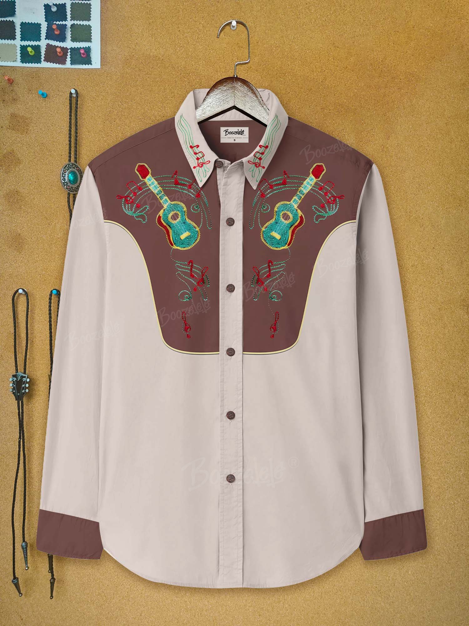 Western Vintage Music - 100% Cotton Long Sleeves Shirt
