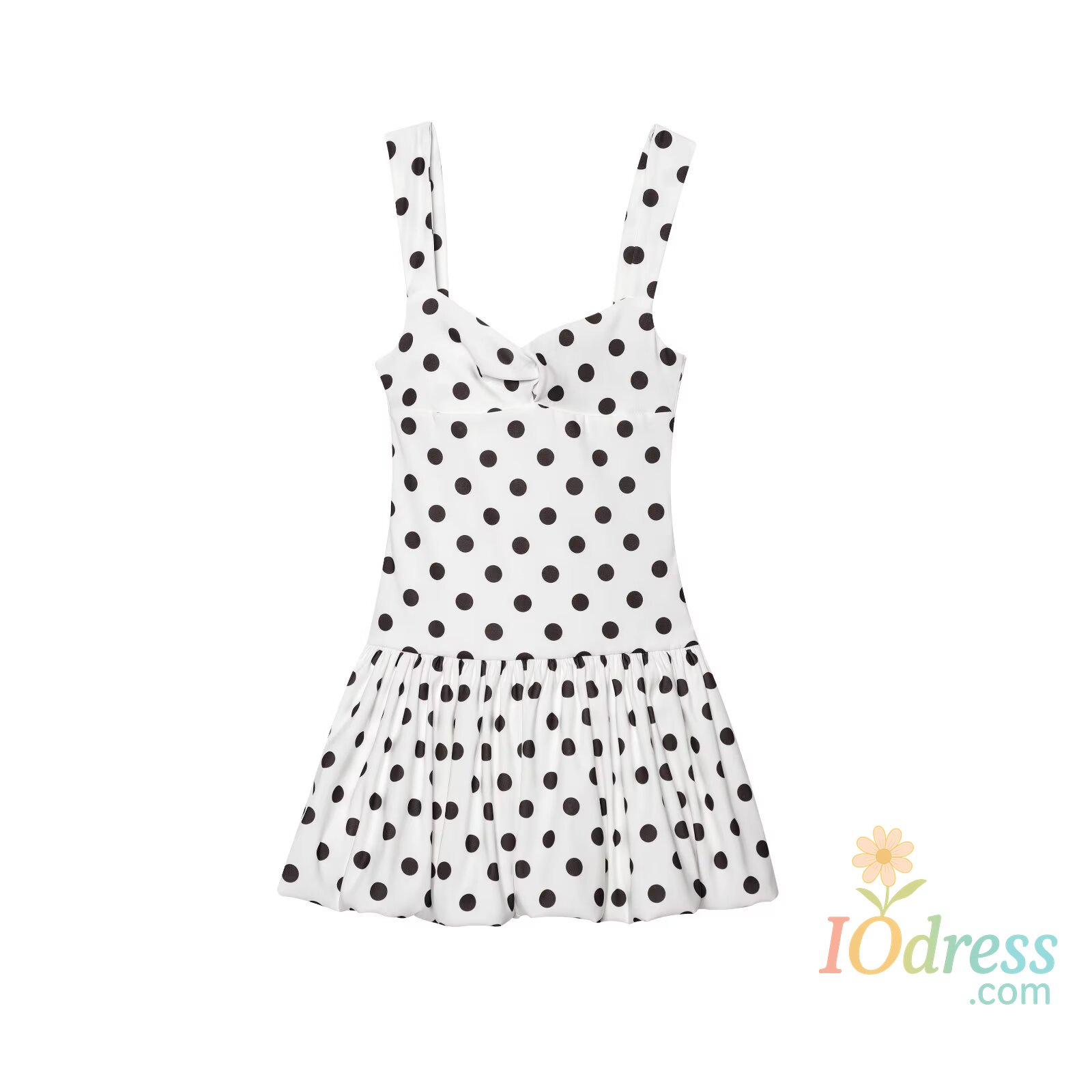 IO Dress European and American style 2025 summer new sexy hot girl low-cut slim polka dot suspender dress IO Dress