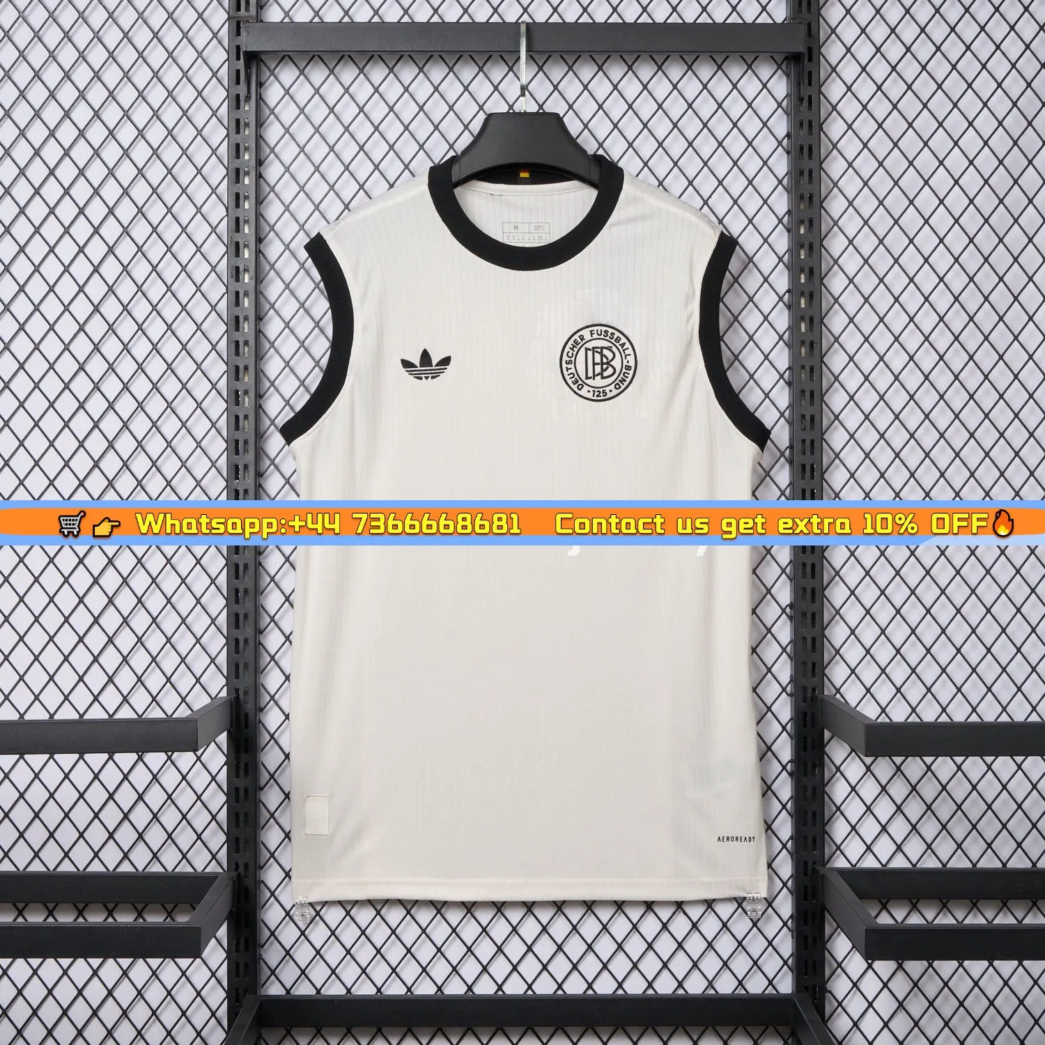 Germany 2025 125-Year Anniversary Commemorative Edition White Vest - Fans Version