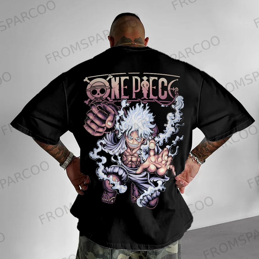 Unisex Casual Cotton Anime Printed T-Shirt