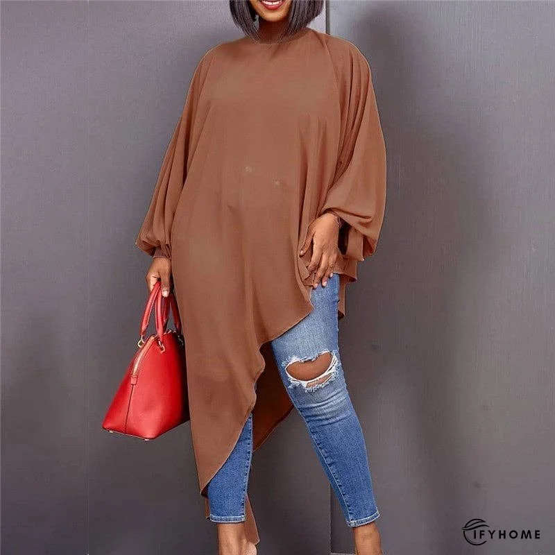 Solid Color Irregular Fashion Plus Size Cowl | IFYHOME
