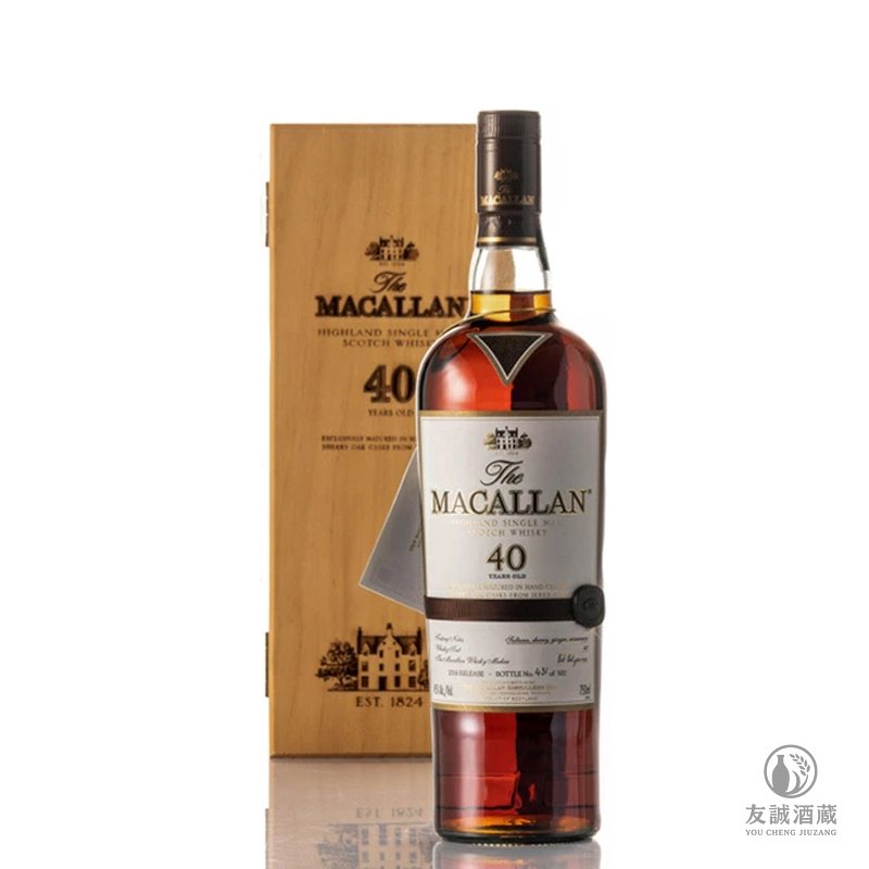 麥卡倫Macallan 40年 威士忌 友誠酒藏