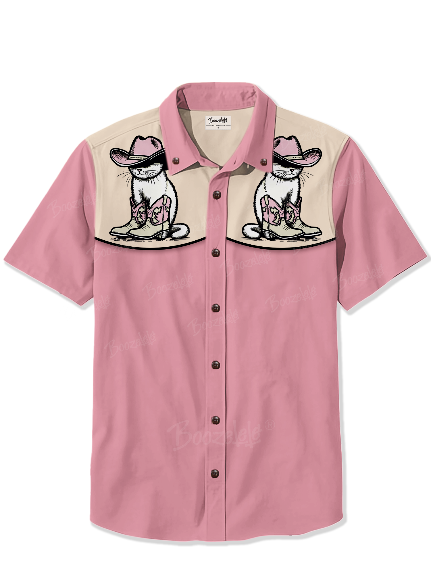 West Retro Kitten - 100% Cotton Shirt