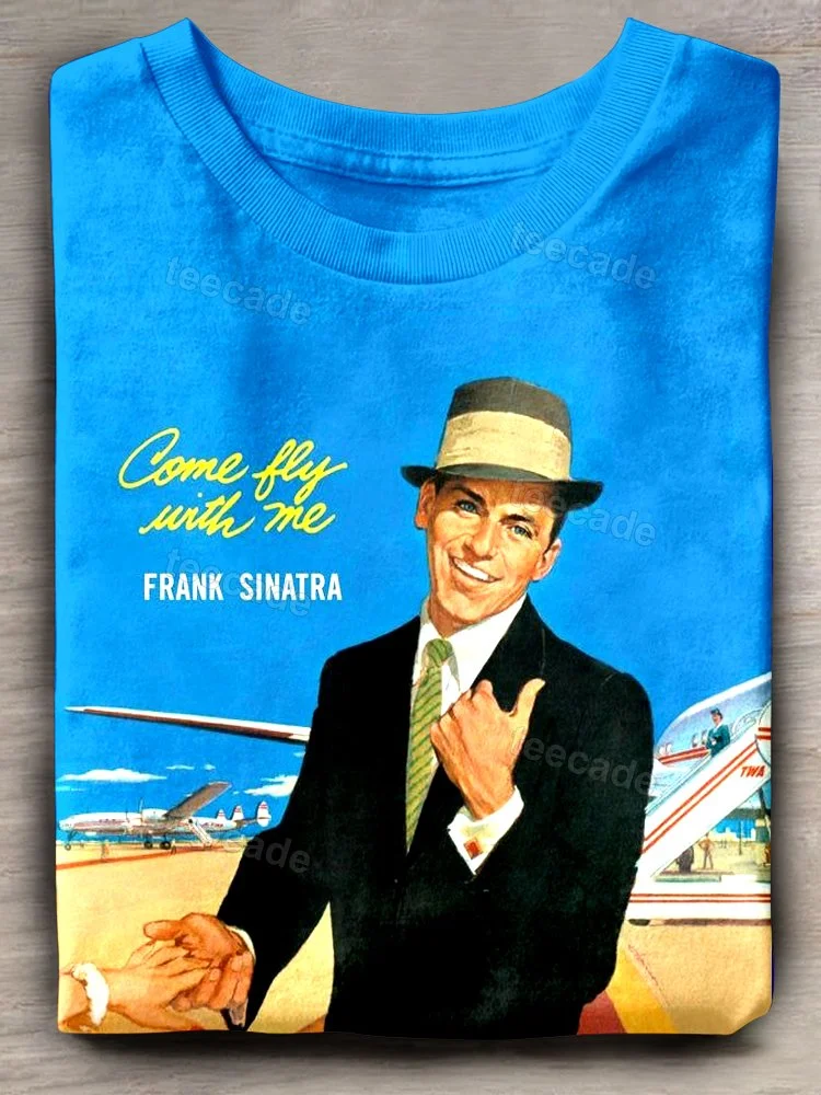 Teecade Frank Sinatra singer Art Print T-shirt